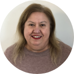 Profile of Connie Salamone smiling 