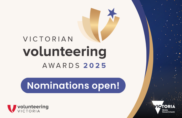 Victorian volunteering awards 2025 nominations are open.