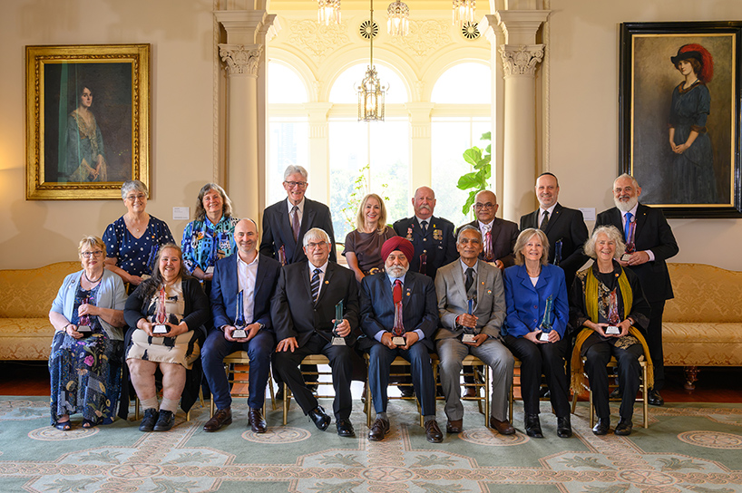 Group photo of recipients of the 2026 Victorian Senior of the Year Awards
